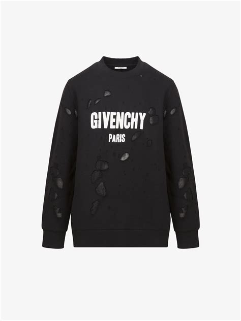 givenchy paris sweatshirt price|givenchy paris sweatshirt destroyed.